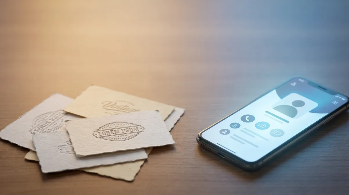 Бумажные визитки vs цифровые визитки: пора переходить